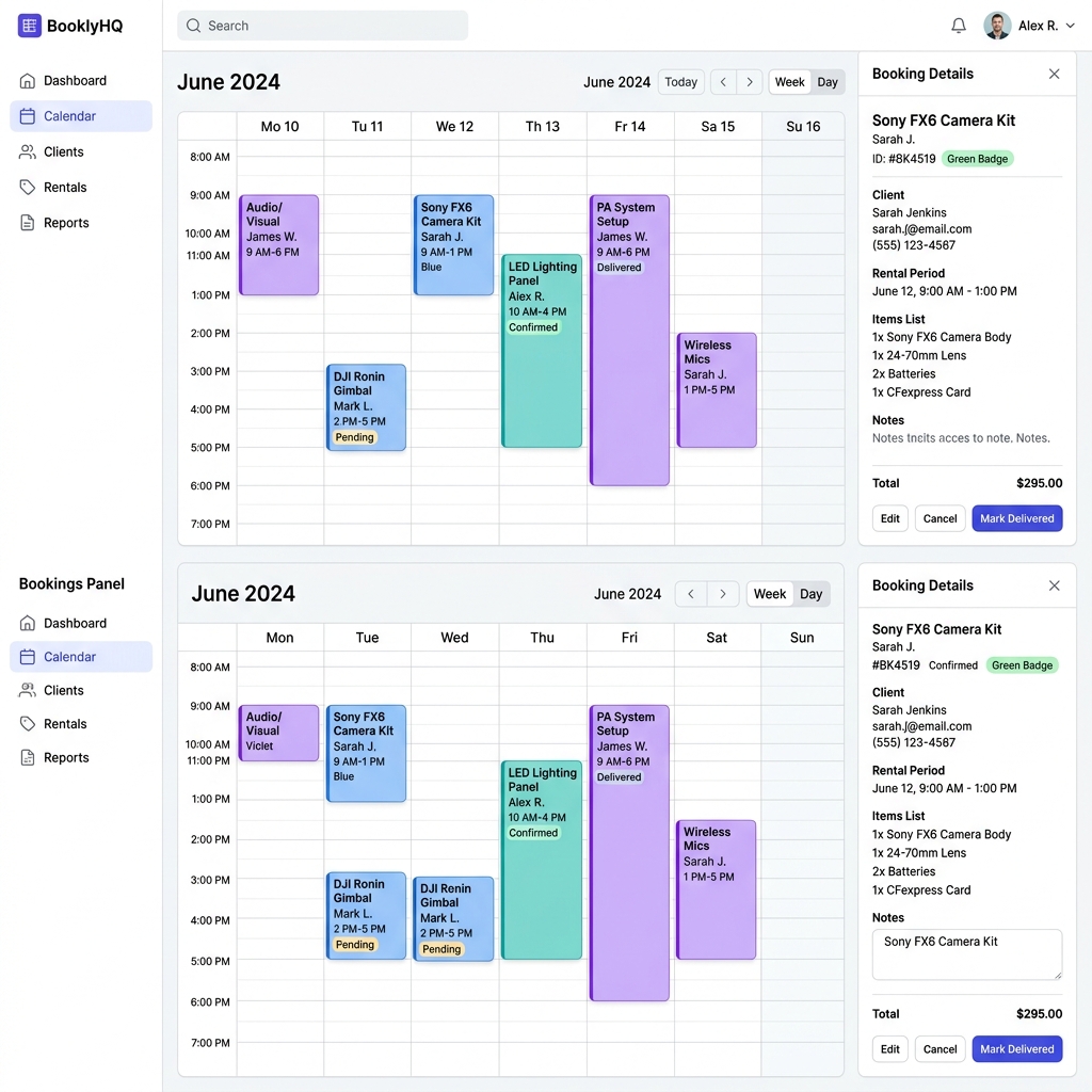 Booking Interface