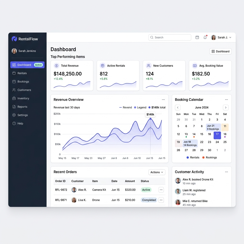 Dashboard Interface